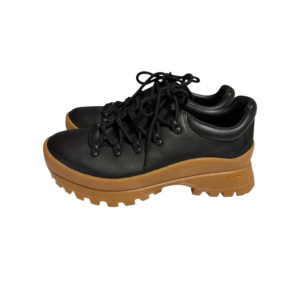 Merrell Black Chunky Bristol Low Vibram Gum Sole Lace Up Hiking Boot Shoe - 9